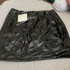 brand new faux leather skirt